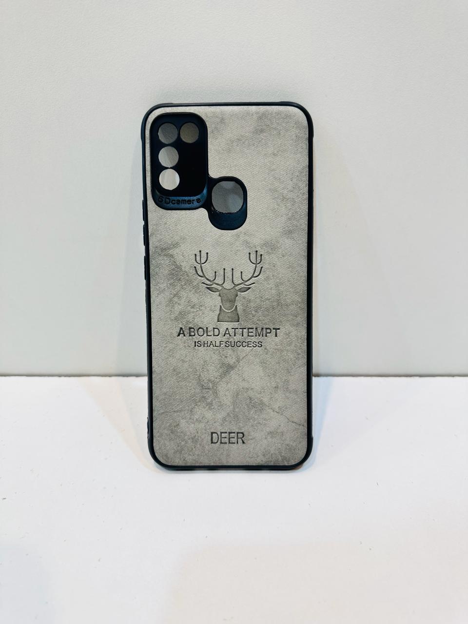 Lahore Mobile Pouch Hybrid Soft TPU Deer Pattern Leather Shockproof Case for Infinix Hot 10 Play, Hot 11 Play 3