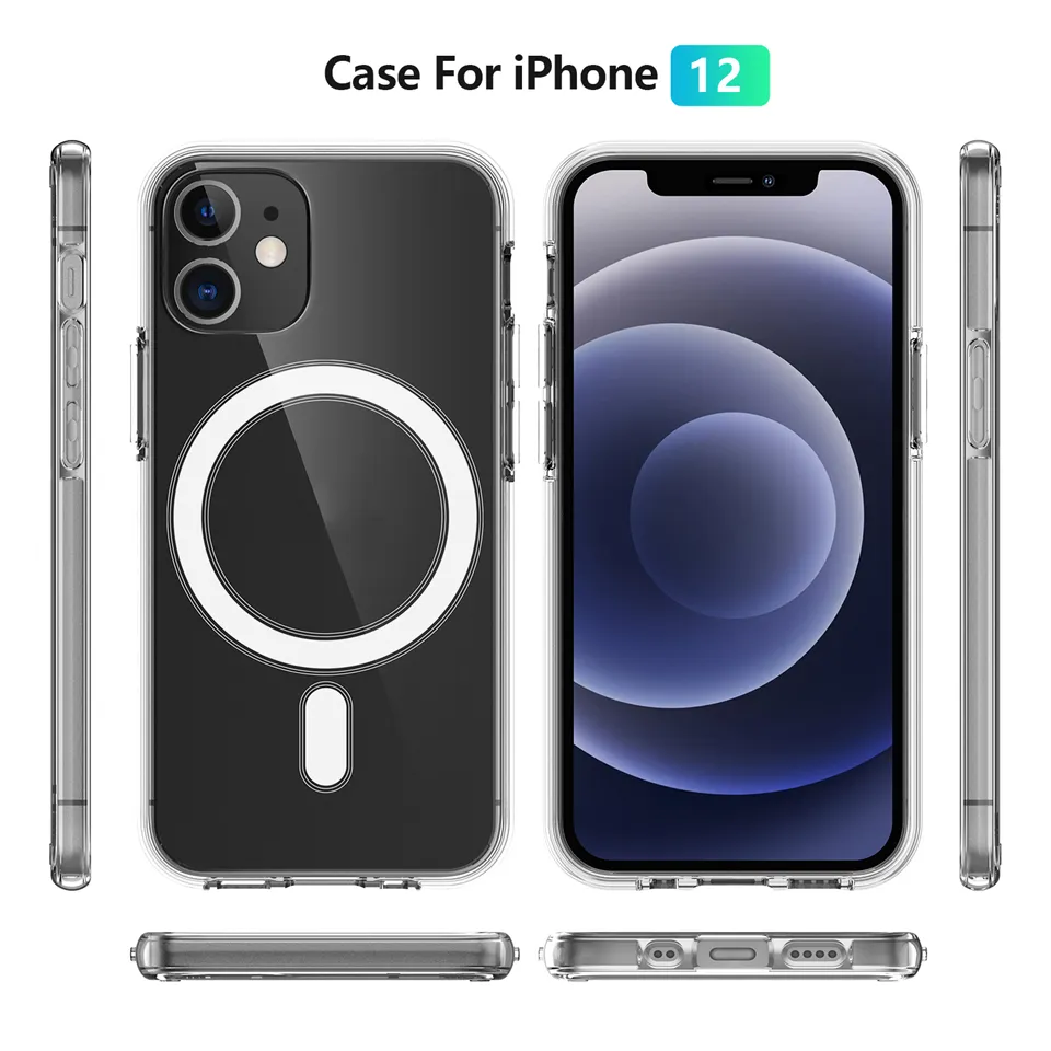 Magsafe Clear shockproof case for iPhone X/Xs/Xs Max/11/11 Pro/11 Pro Max/12 Pro/12 Pro Max/13 Pro Max/14 Pro Max/15/15 Pro/15 Pro Max 5