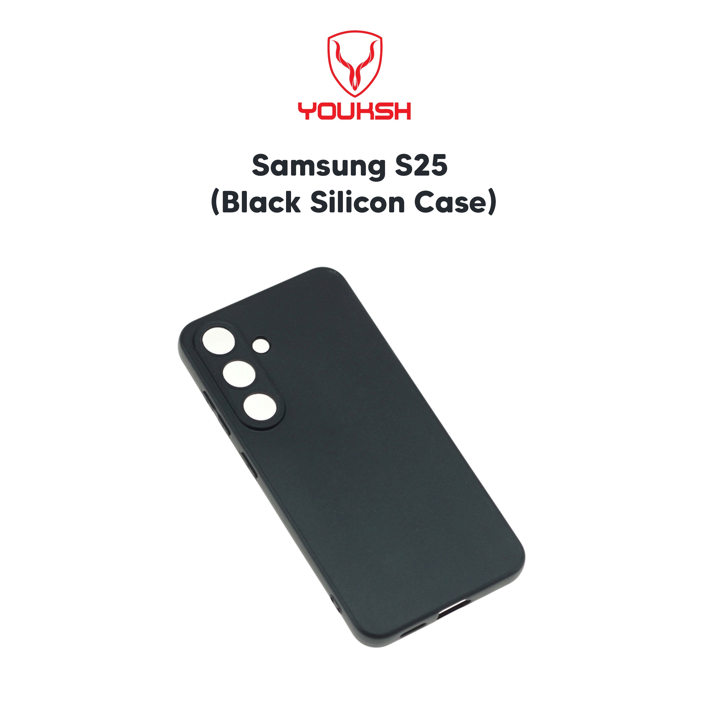 Luxury Samsung Galaxy S25 (Black Silicone Case) - Lahore Mobile Case 2