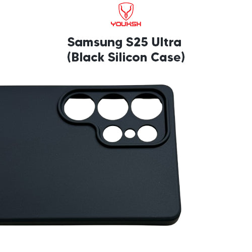 Stylish Samsung Galaxy S25 Ultra (Black Silicone Case) - Lahore Mobile Case 3