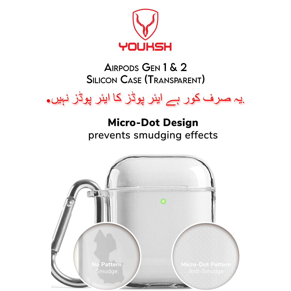 High-Quality Apple AirPods (Series 1 & 2) Silicon Transparent Case - Lahore Mobile Case 2