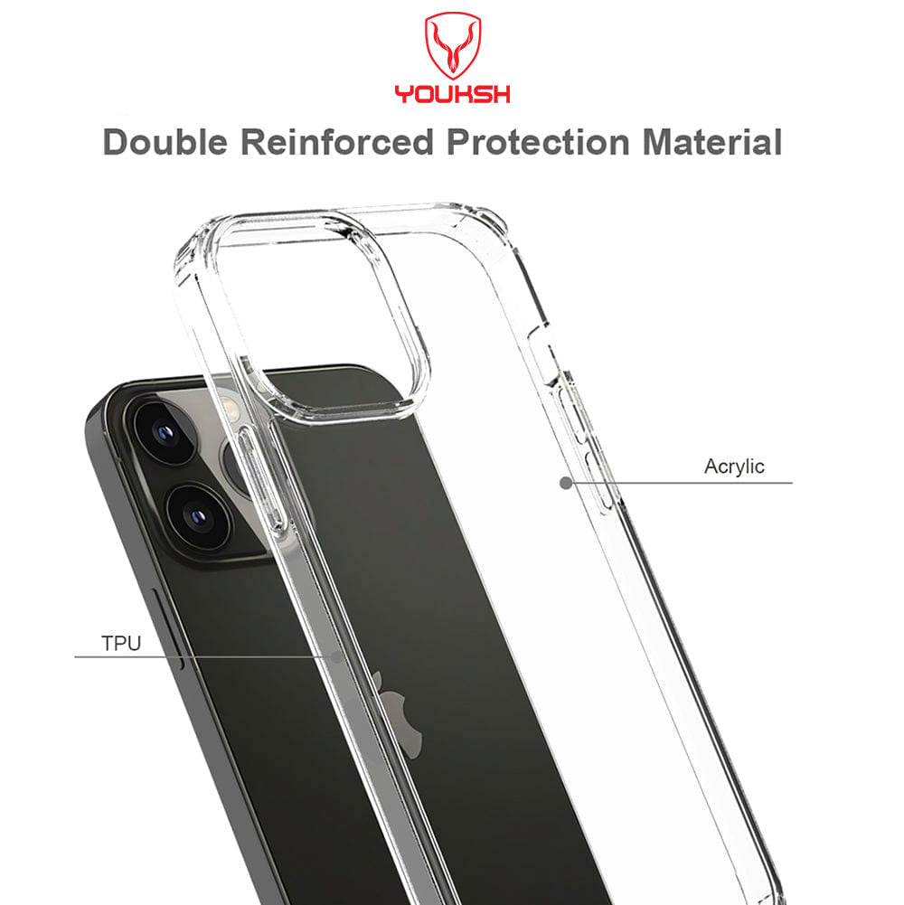 Luxury Apple iPhone 14 Pro MAx Acrylic Cover - iPhone 14 Pro MAx Clear Anti-Yellow Back Case - iPhone 14 Pro MAx Shock Proof With Built-In Air Bag. - Lahore Mobile Case 4