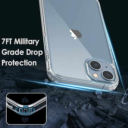 Luxury Apple iPhone 15 Pro Acrylic Cover - iPhone 15 Pro Clear Anti-Yellow Back Case - iPhone 15 Pro Shock Proof With Built-In Air Bag. - Lahore Mobile Case 2