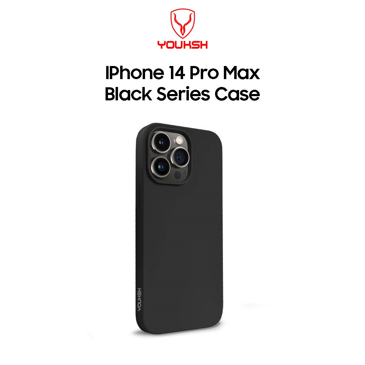 High-Quality Apple iPhone 14 Pro Max Black Silicon Case - Lahore Mobile Case 2