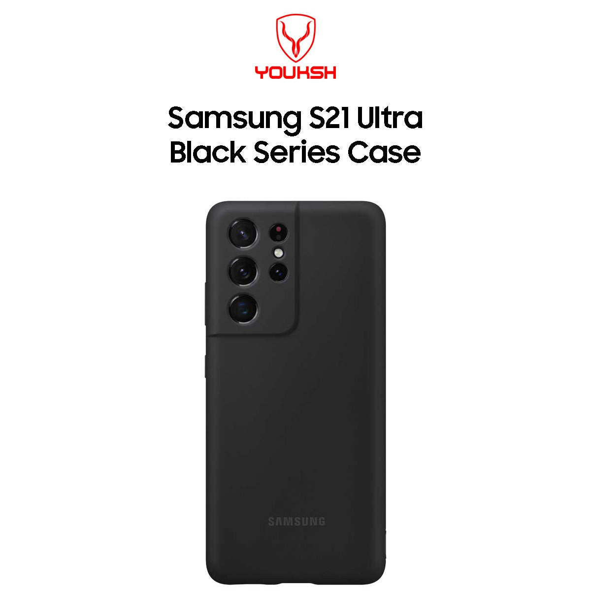 Lahore Mobile Case Samsung S21 Ultra Soft Silicon Black Case With Camera Protection. 2