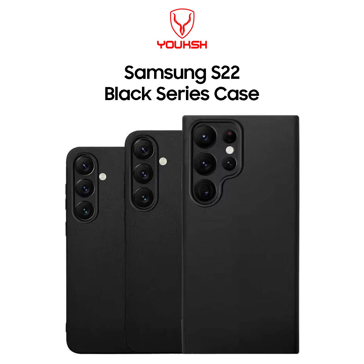 Lahore Mobile Case Samsung S22 Soft Silicon Black Case With Camera Protection. 2