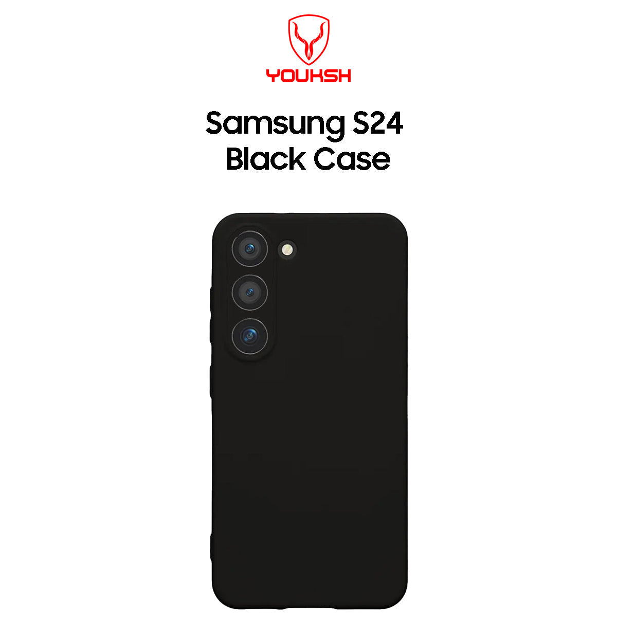 Premium Samsung Galaxy S24 Black Silicone Case - Lahore Mobile Case 2