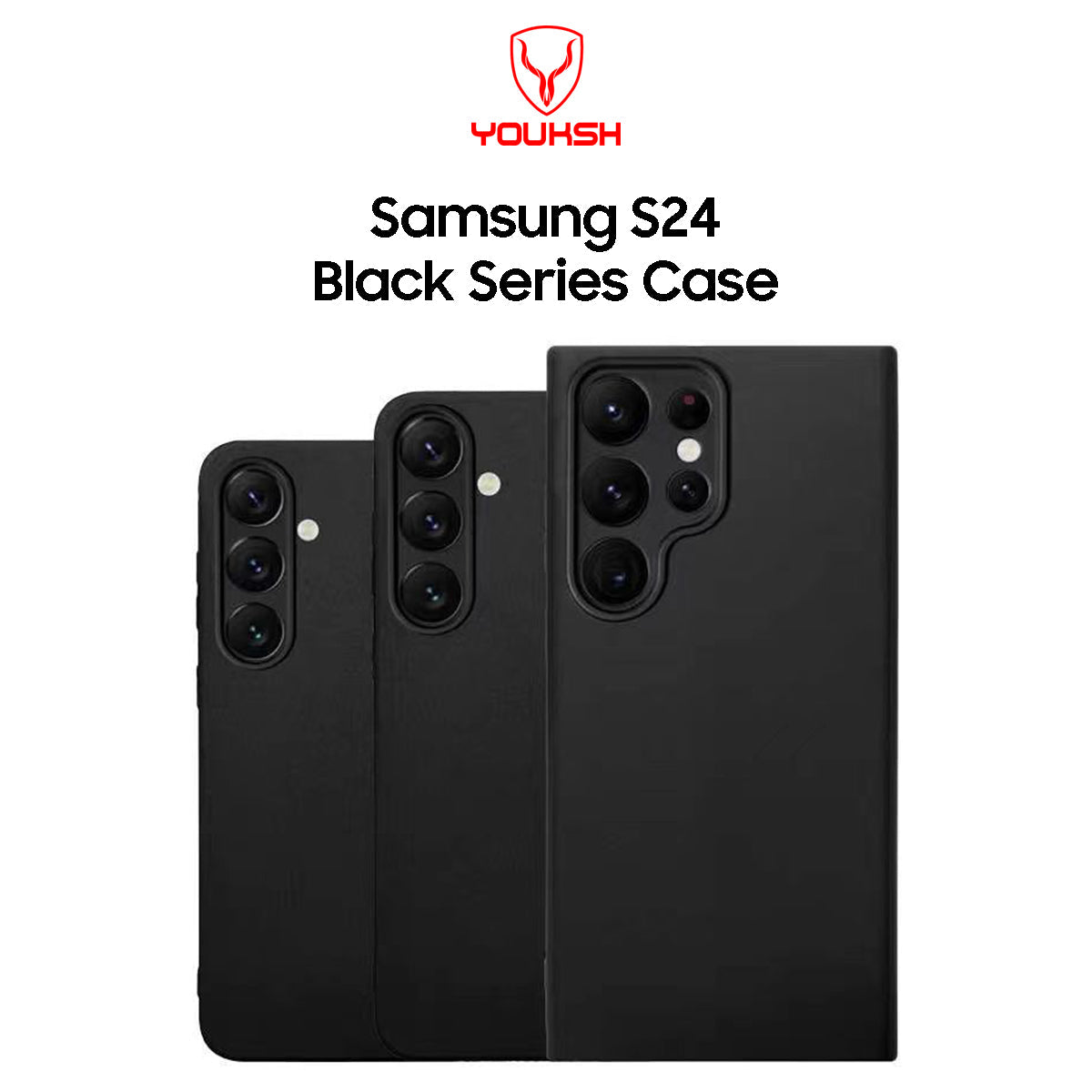 Premium Samsung Galaxy S24 Black Silicone Case - Lahore Mobile Case 3