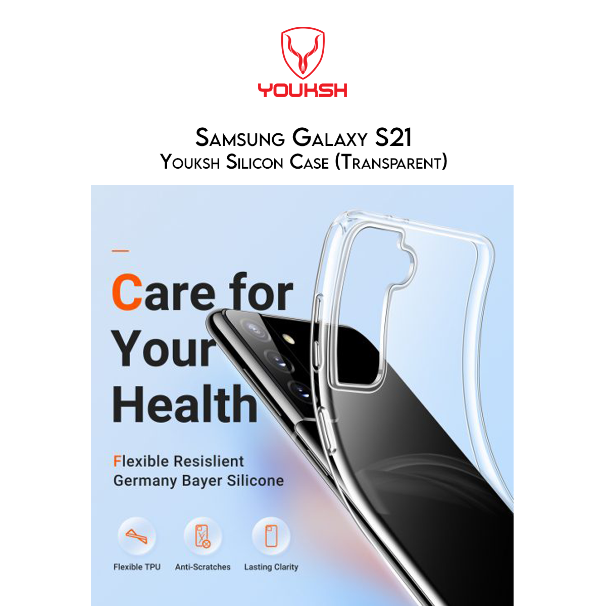High-Quality Samsung Galaxy S21 Transparent Case (Shock Proof) - Lahore Mobile Case 3