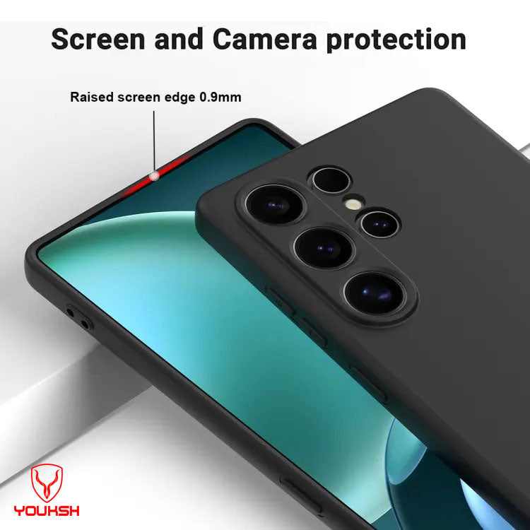 Elite Samsung S26 Ultra Black Silicon Case. - Lahore Mobile Case 2