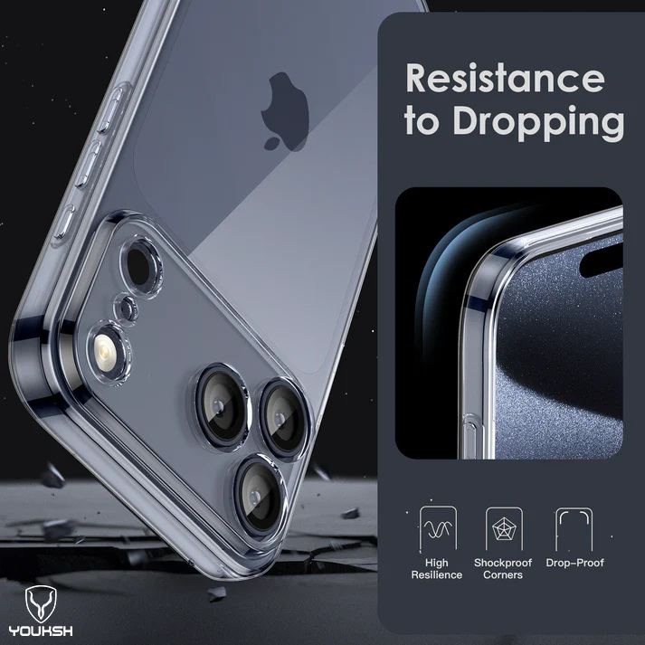 Luxury Ultra Thin Transparent Case For iPhone 17 Pro, Medium Firmness Silicone Cover For iPhone 17 Pro. - Lahore Mobile Case 4