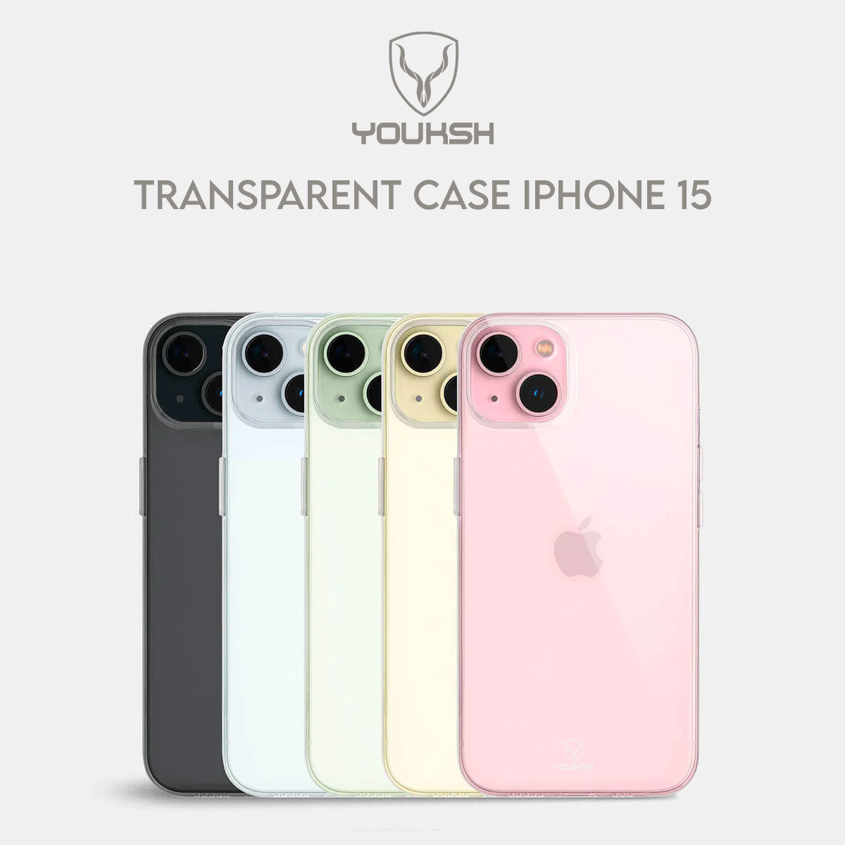 Luxury Apple iPhone 15 (6.1) Transparent Case (Shock Proof) - Lahore Mobile Case 3