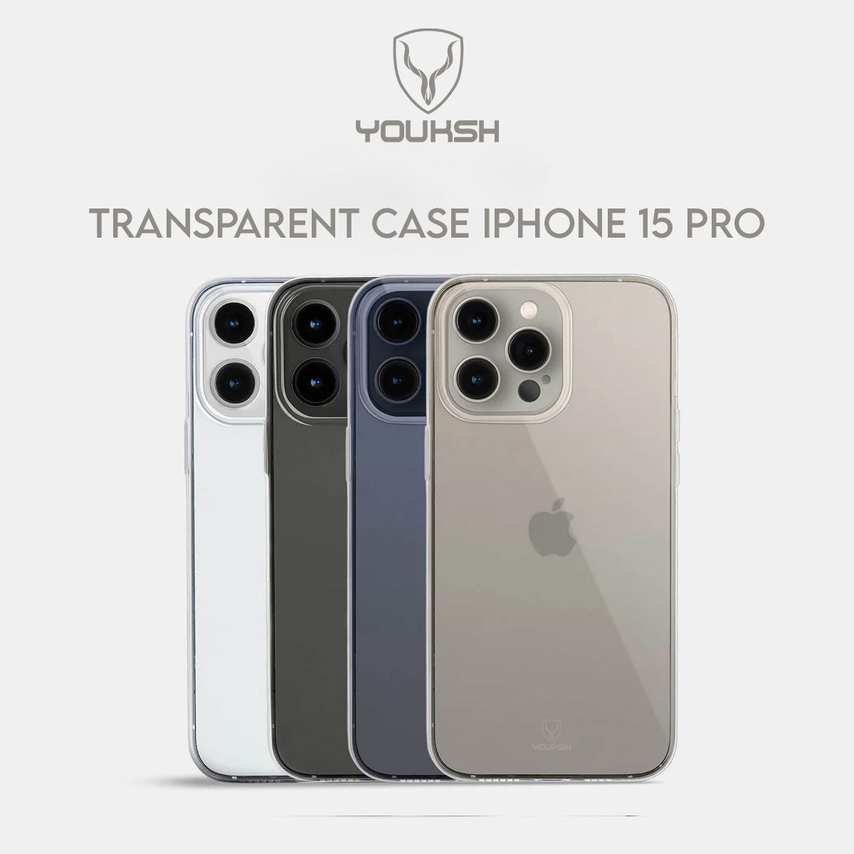 Luxury Apple iPhone 15 Pro (6.1) Transparent Case (Shock Proof) - Lahore Mobile Case 2